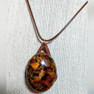 Gypsy herb pendant necklace